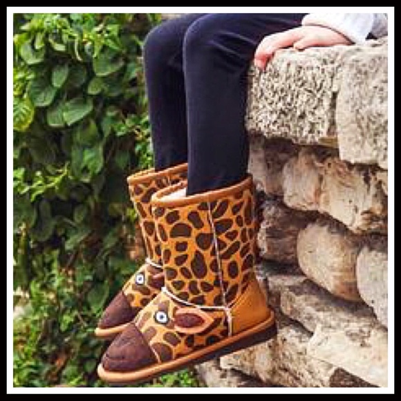 MUK LUCKS GIRAFFE PRINT BOOTS LINED BOOTIES - Picture 6 of 8
